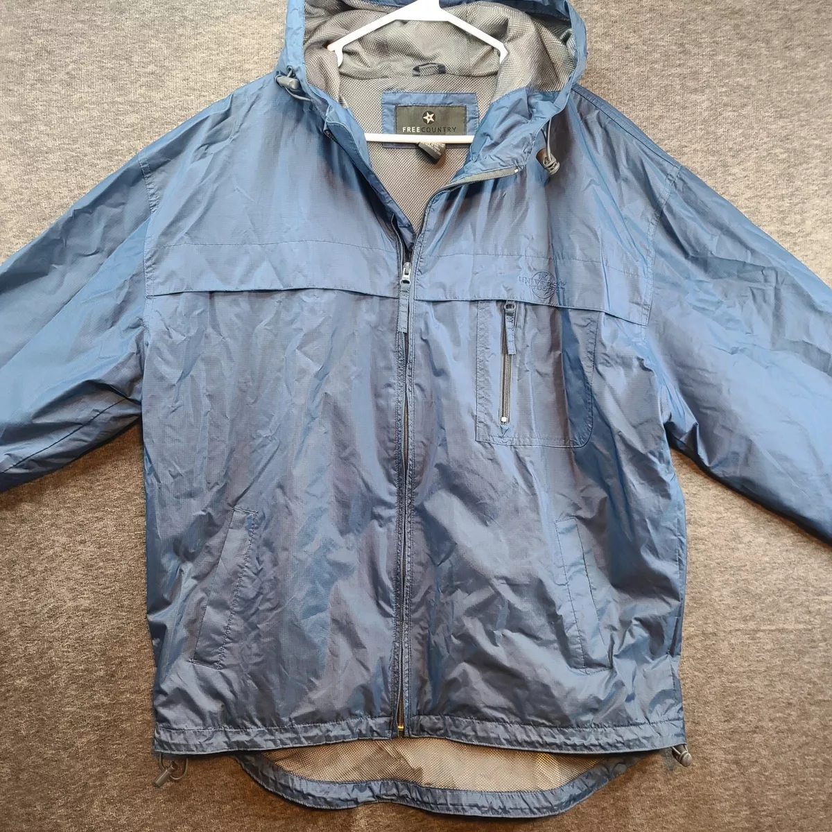 Free Country Rain Jacket w Universal Studios Patch Windbreaker
