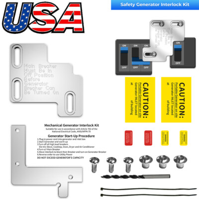 Generator Interlock Kit For Eaton Cutler Hammer BR Series 150Amp &200 Amp Panel