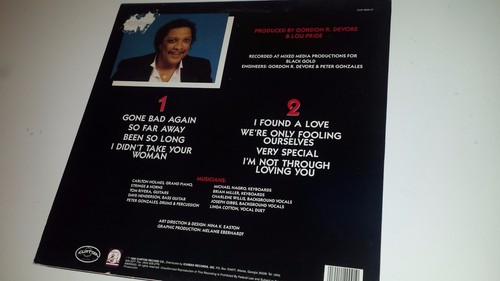 LOU PRIDE - GONE BAD AGAIN - CURTOM 2009 - PROMO NM LP VINYL - Picture 2 of 4