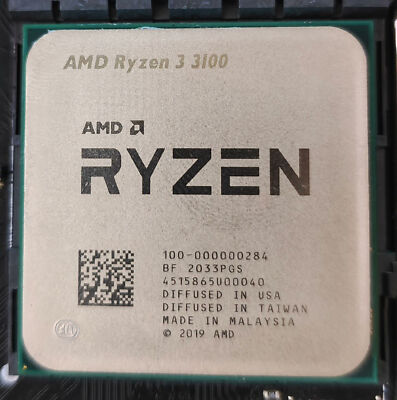 AMD Ryzen R3 3100 4-core 8-thread 16MB 65W AM4 CPU