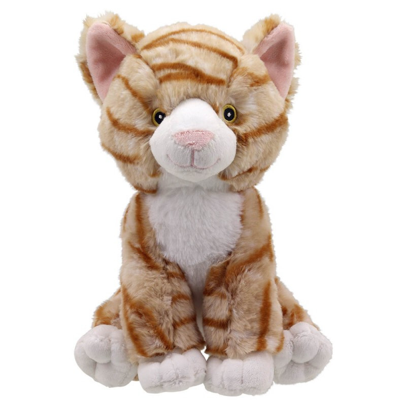 Wilberry Eco Cuddlies Smudge Cat Teddy Ginger Tabby Cat soft toy cats teddies