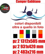 Kit adesivi per camper HOLIDAY 6 PEZZI prezzo SUPER SCONTATO GABBIANO !!!