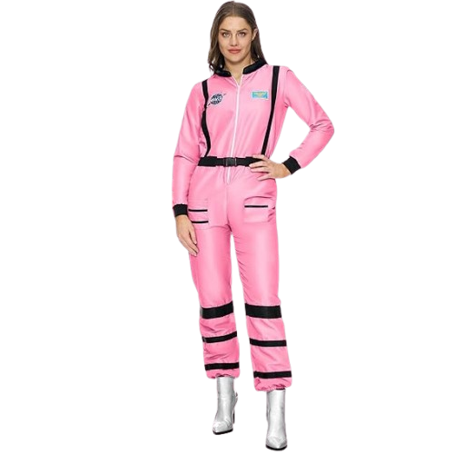 Adult Women Astronaut Costume space girl cosplay stage actress coverall jumpsuit - Picture 8 of 16