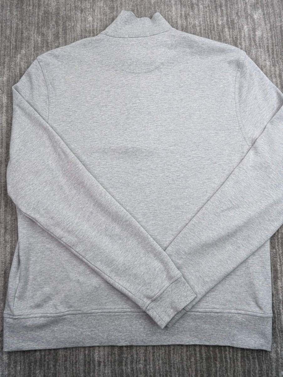 Burberrys ジャケット グレー 34½ EU44 メンズ兼用　ノームコア Burberry Gray Knit Men's Sweater Quarter Metal Zip Mock Neck