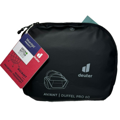 Deuter AViANT Duffel Pro 60 Travel Duffle Bag Backpack Sports Bag Black