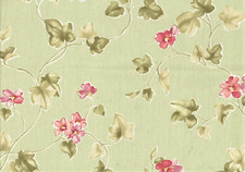5 Yds Waverly Fabric Ivy Twirl Cotton Drapery Upholstery