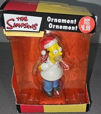 2005 The Simpsons Homer Ornament Christmas American Greetings Candy Cane READ
