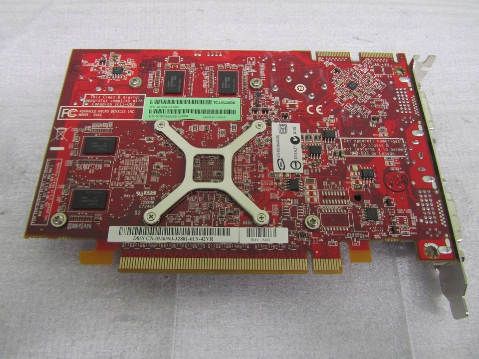 OEM Dell (M639J) ATI Radeon HD 4670 512MB DDR3 Dual DVI PCI-e x16 Video Card - Image 3 of 3