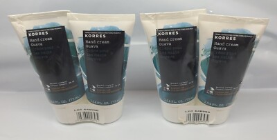 4x KORRES Daily Hand Cream GUAVA 2.54oz (75ml) NEW Shea Butter Tropical