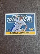 2019 Trenton Thunder Team Set Daniel Alvarez RC Rookie Card Signed IP Auto MLB