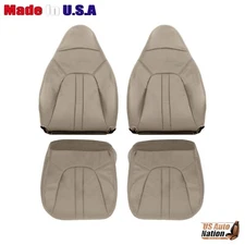 2000 2001 2002 Ford Expedition Eddie Bauer Front Bottoms-Tops Leather Cover Tan