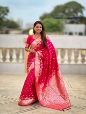 NEW WEDDING BLOUSE NEW SARI INDIAN DESIGNER PAKISTANI PARTY WEAR BOLLYWOOD