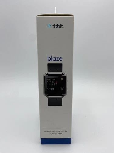 New Fitbit Blaze Smart Fitness Tracker Watch Size Small & Large -Black FB502S - Picture 5 of 17
