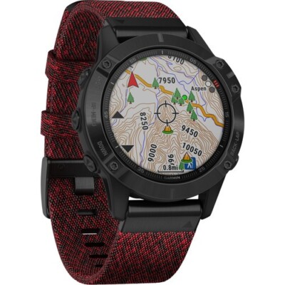 Garmin Fenix 6 Multi Sport Black with Red Nylon Band GPS Watch - 010-02158-16 for sale online | eBay Garmin Fenix 6 Multi Sport Black with Red Nylon Band GPS Watch - 010-02158-16 for sale online | eBay