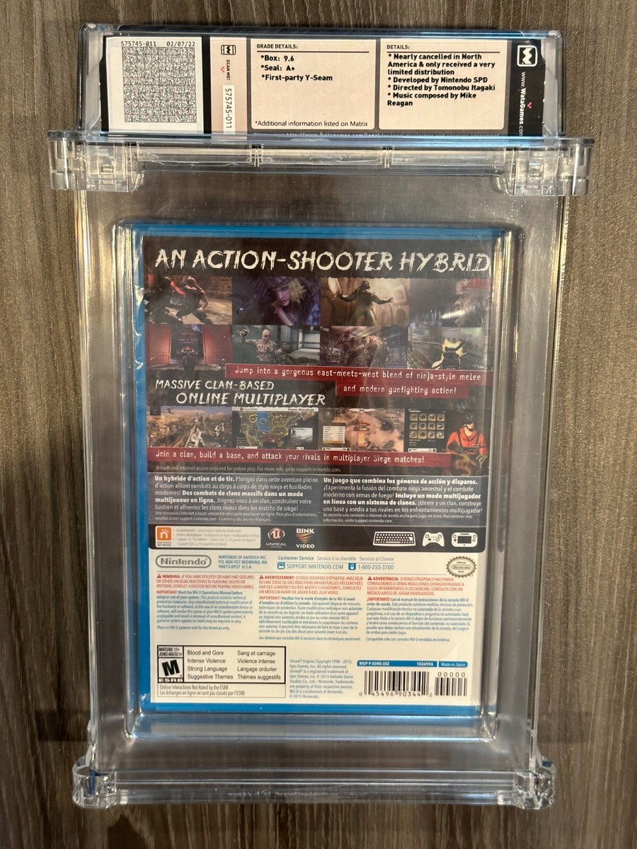 Devils Third Nintendo Wii U New Sealed GRADED WATA 9.6 A+