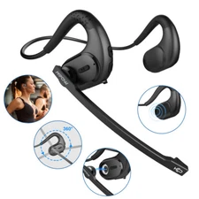 Mpow Bluetooth Headset with Removable Microphone for Office Meeting Running
