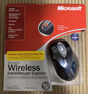 Brand New Microsoft Wireless Intellimouse Explorer SE - Immersion (M03-00059)