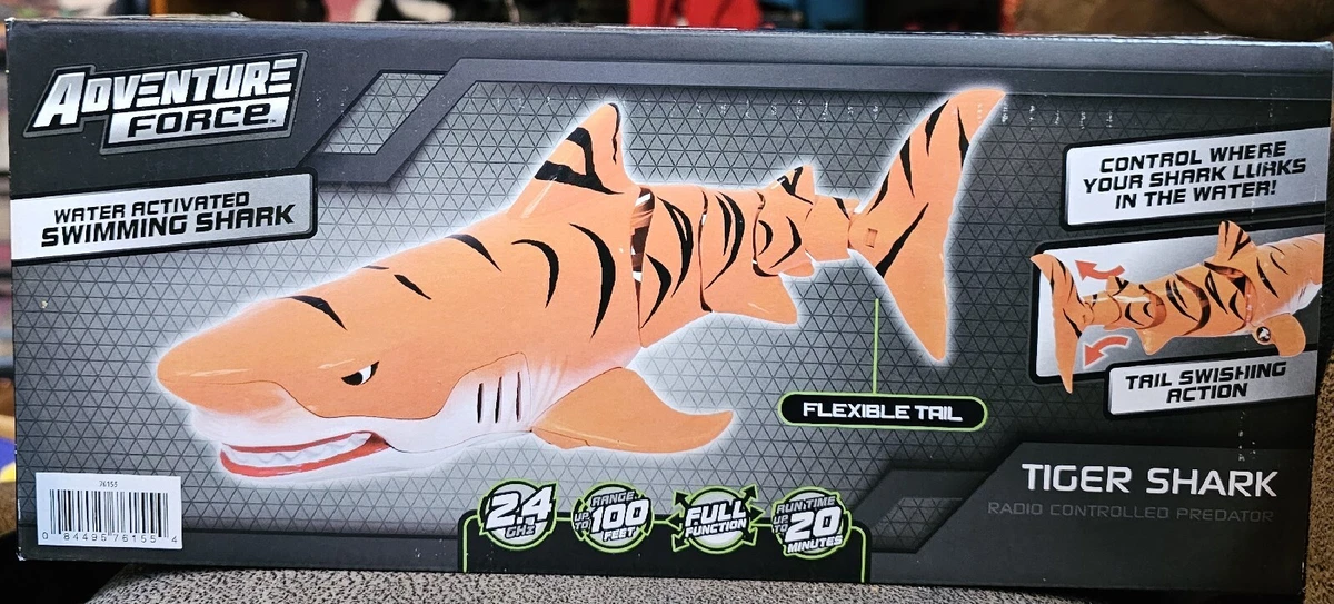 Adventure Force RC Tiger Shark - Tubarão de controle controlado por