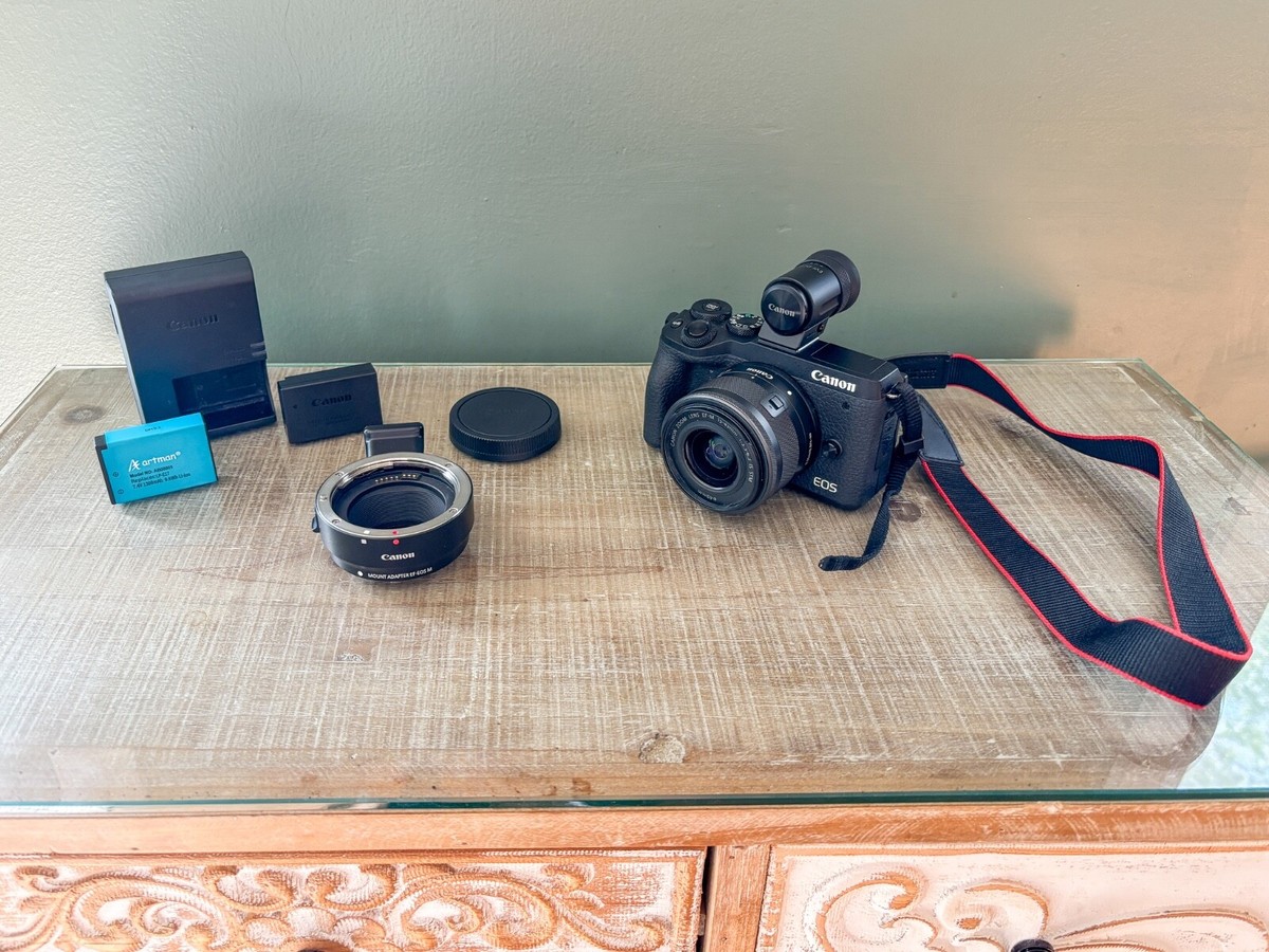 Canon EOS M6 Mark II Mirrorless Digital Camera with 15-45mm Canon EOS M6 Mark II Mirrorless Digital Camera with 15-45mm