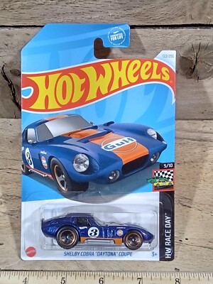 2024 Hot Wheels HW Race Day #5/10 Shelby Cobra ''Daytona'' Coupe Blue