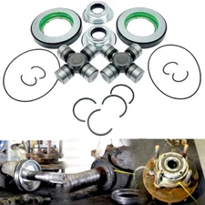 Front Axle Seal & Greaseable U Joint Kit for 05-14 Ford Ford F250/350 Super Duty