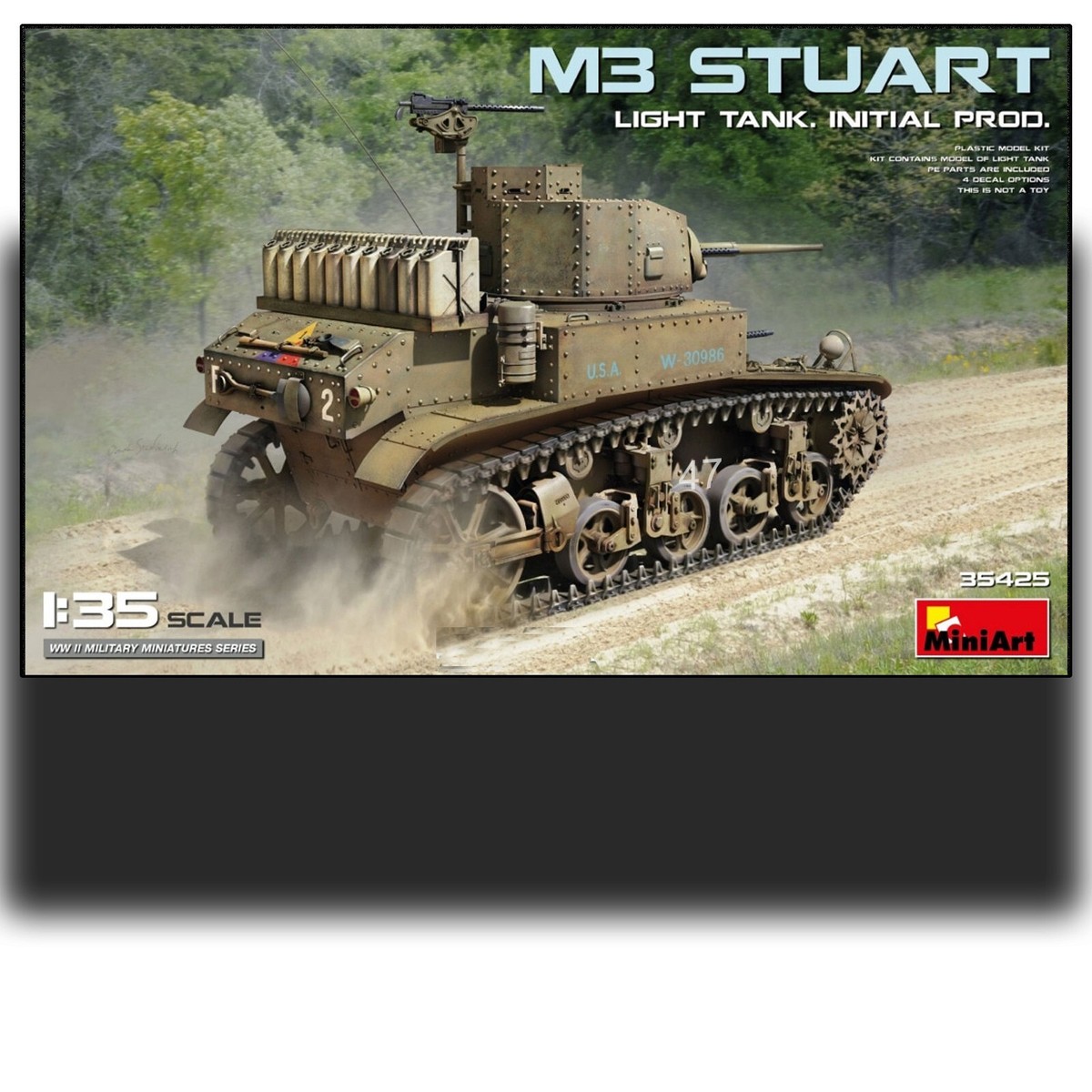ラ MINI ART 35425 1/35 M3 STUART LIGHT TANK (INITIAL PRODUCTION
