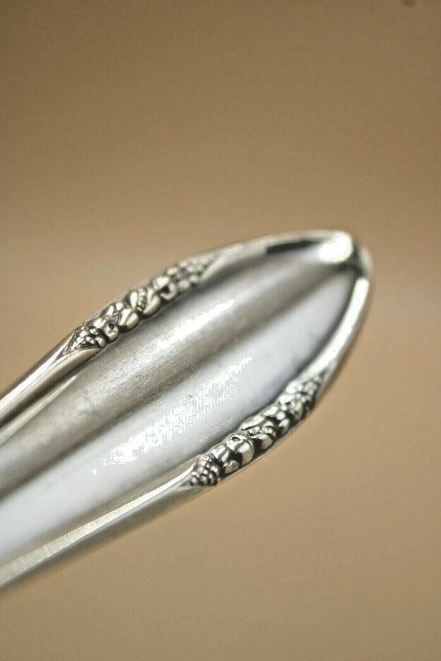 BSF 89 Modell 12 Personen Besteck Früchte Obst Dekor versilbert 58 Teile Set - Bild 3 von 4