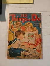Vintage "210 Things to Do" 4837 Merrill 1942 Some Pages Colored