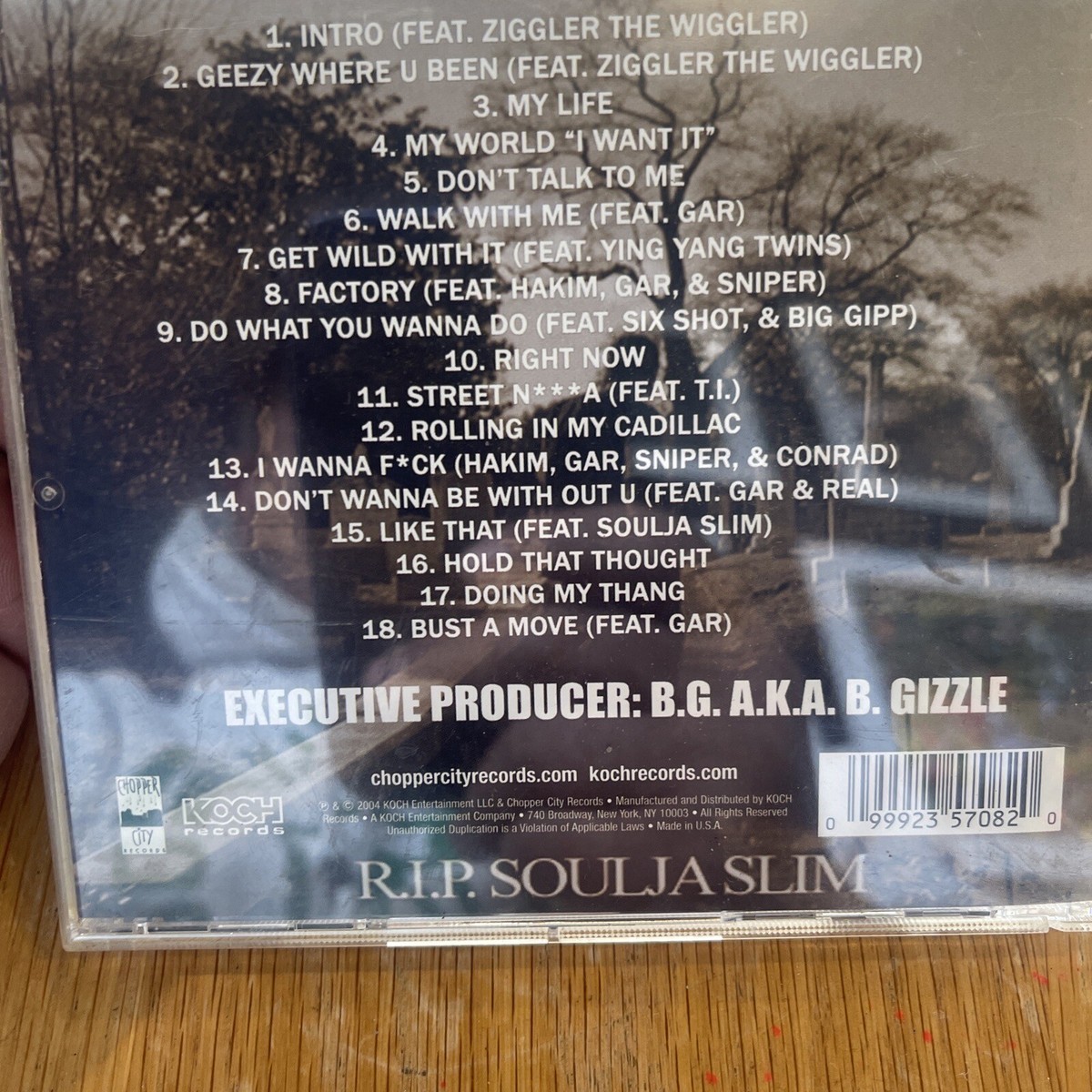 B.G. aka B. Gizzle Life After Cash Money - CD 2004 Gangsta Rap Hip