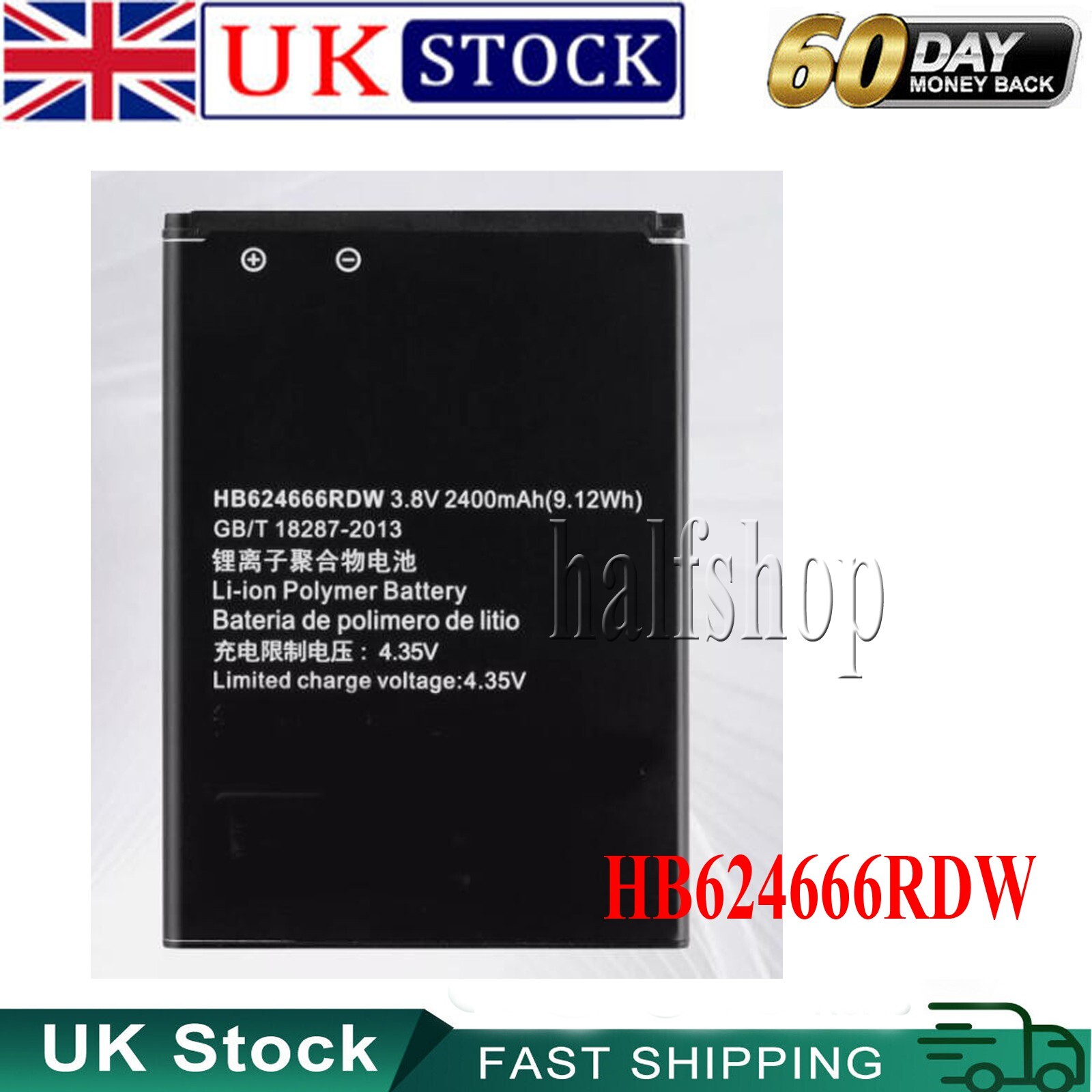 HB624666RDW Replacement Battery FOR  Huawei E5783 E5783B-230 WiFi