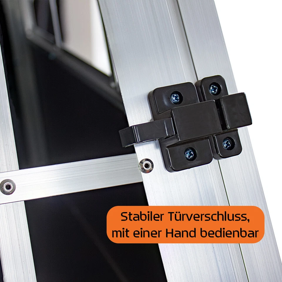 Hundetransportbox Auto Hundebox Alu Transportbox Aluminium 89 x 69 x 50 Petigi - Bild 3 von 4