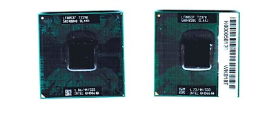 (TWO) Intel Dual-Core Laptop CPUs: T2370 & T2390 1.73/1.86 GHz 533 MHz Socket P