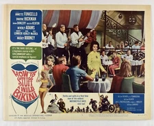 HOW TO STUFF A WILD BIKINI Lobby Card (VeryFine)65 AIP Teens  Movie Poster 24823