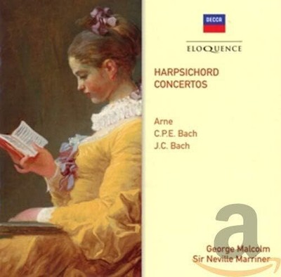 Arne, C.P.E. Bach, J.C. Bach Harpsichord Concertos