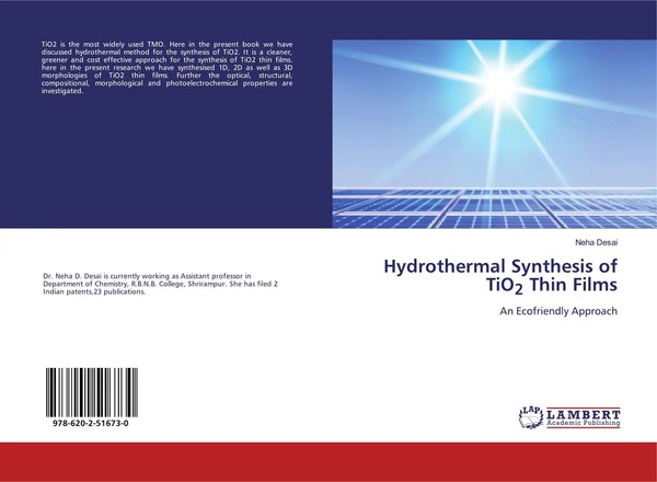Neha Desai | Hydrothermal Synthesis Of Tio2 Thin Films | Taschenbuch | Englisch-image