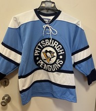Pittsburgh Penguins Youth M NHL Jersey Light Blue