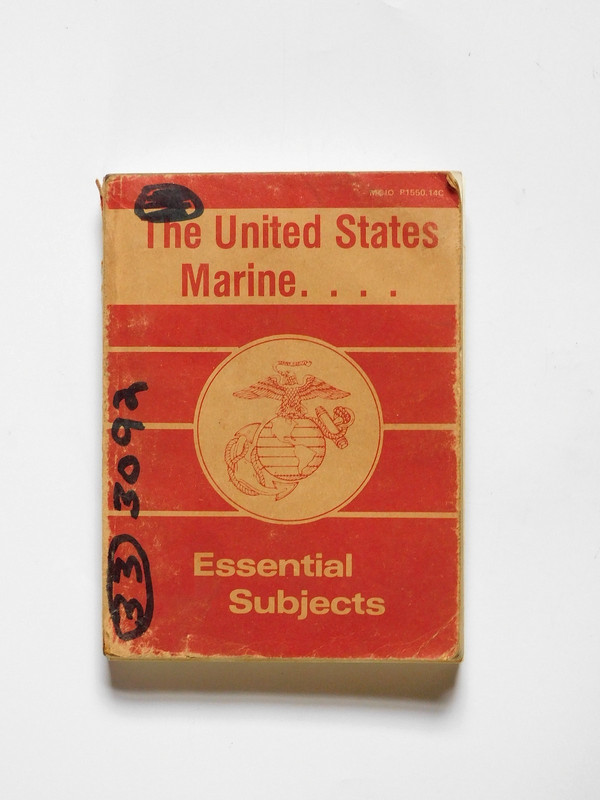 Vinatge The United States Marine Corps 1979 Essentail SubjectsPaperback Book