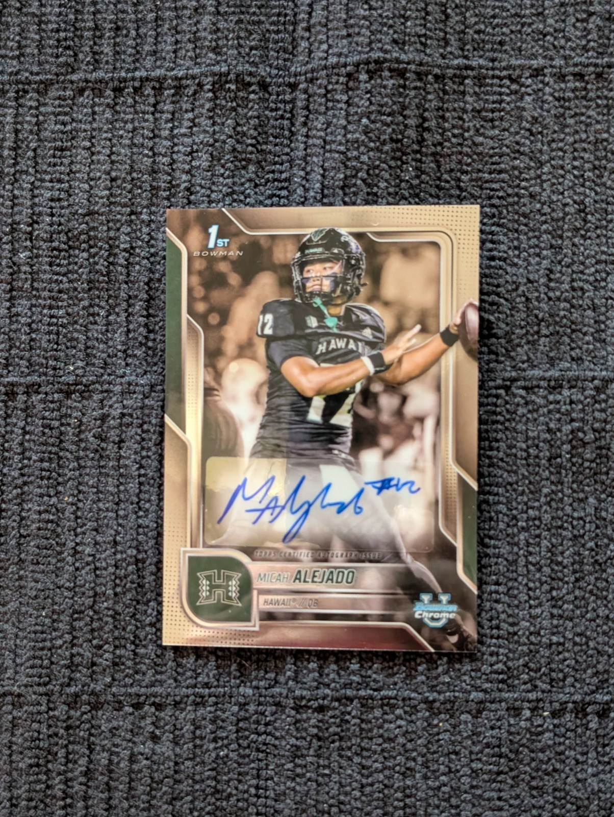 2025 Bowman Chrome U MICAH ALEJADO 1st Bowman Prospect Base Auto #BCA-MA