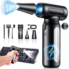 Electric Compressed Air Duster 130000 RPM Rechargeable Cordless Blower 6 Gear