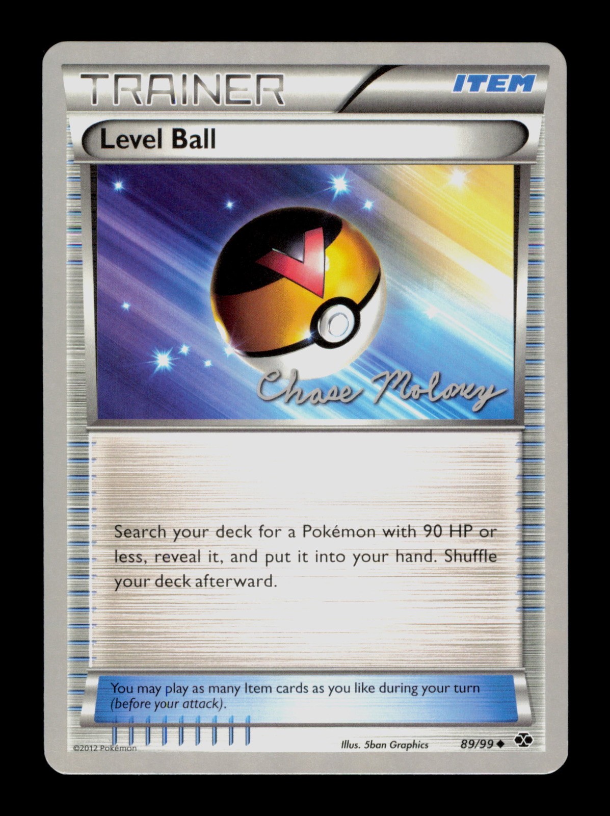 Level Ball 89/99 Pokemon WC 2012 Next Destinies  Trading Card TCG