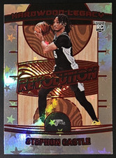 Stephon Castle 2024-25 Revolution HARDWOOD LEGACY RED ASTRO Rookie Card #'d/299
