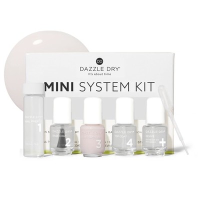 Dazzle Dry Prima Ballerina 5 Piece Mini 4-Step Nail Polish System 0.93 Fl Oz