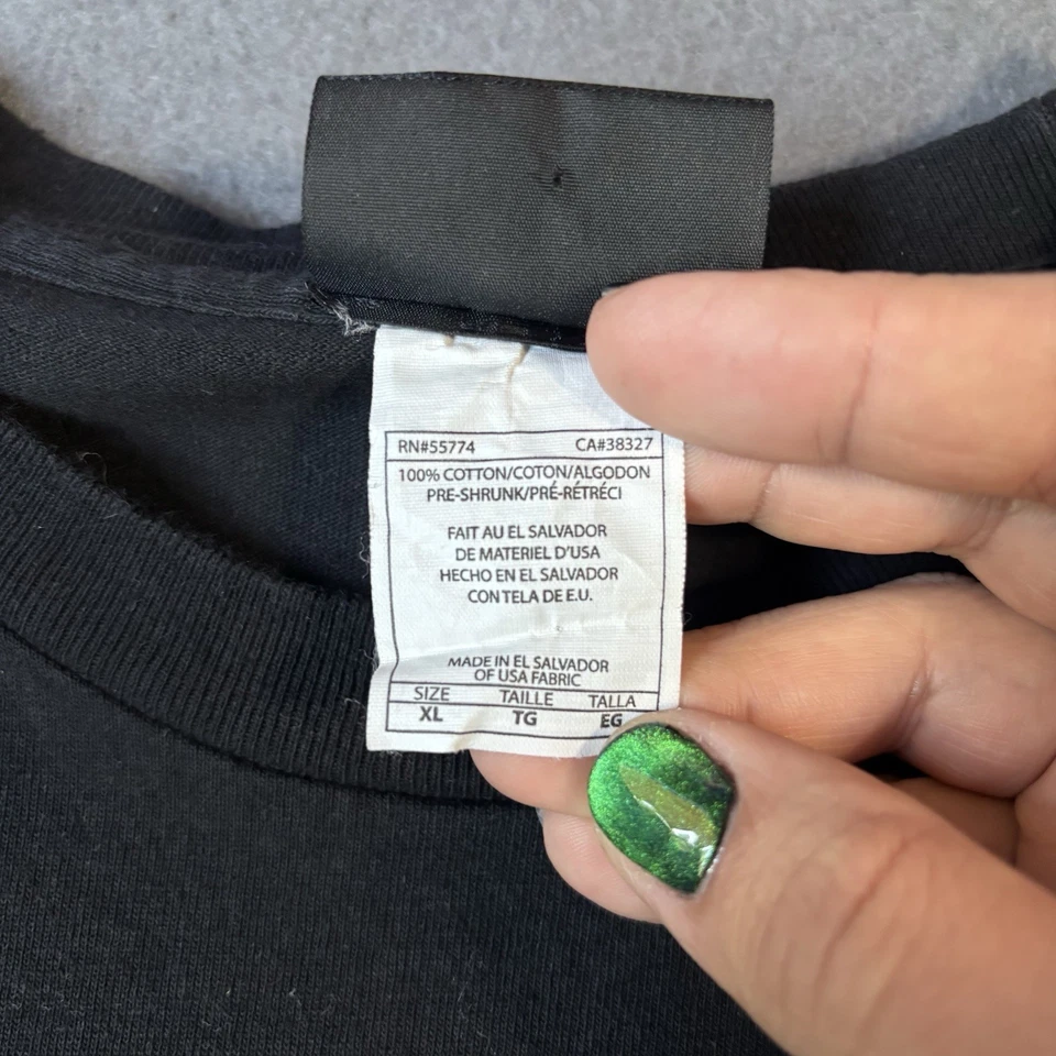 Camisa negra manga corta UFC 91 Randy Couture vs Brock Lesnar XL para hombre Foto 4 de 4