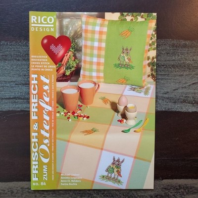 Kreuzstich, Frisch&Frech, Ostern, 27 Stickideen, 42 S., Zählmuster, Rico Design