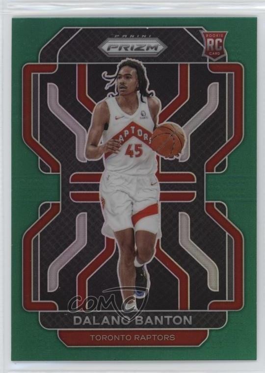 2021-22 Panini Prizm Green Prizm Dalano Banton #328 11qz