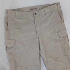 5.11 Mens Tactical Cargo Pants 38x34 Beige Ripstop Stryke