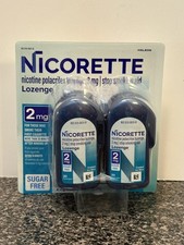 Nicorette Sugar Free Lozenge Coated Ice Mint 2mg 80 Lozenges New Exp 05/28