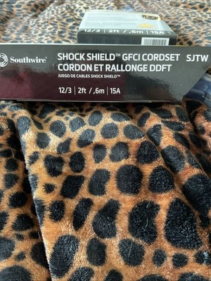 Southwire Shock Shield GFCI Cordset 12/3 SJTW 2ft 15A Lot Of 2