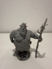 Goblin King Miniature – D&D / Pathfinder RPG – Unpainted Resin Model