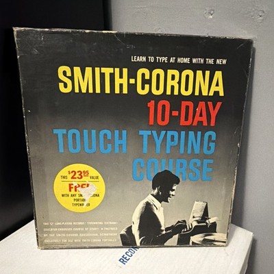 Smith-Corona 10-Day Touch Typing Course Educational Vinyl Album 33 RPM